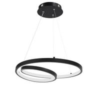 PENDELLEUCHTE Flair 40/40/150 cm - Schwarz, Metall (40/40/150cm) - Nettlife