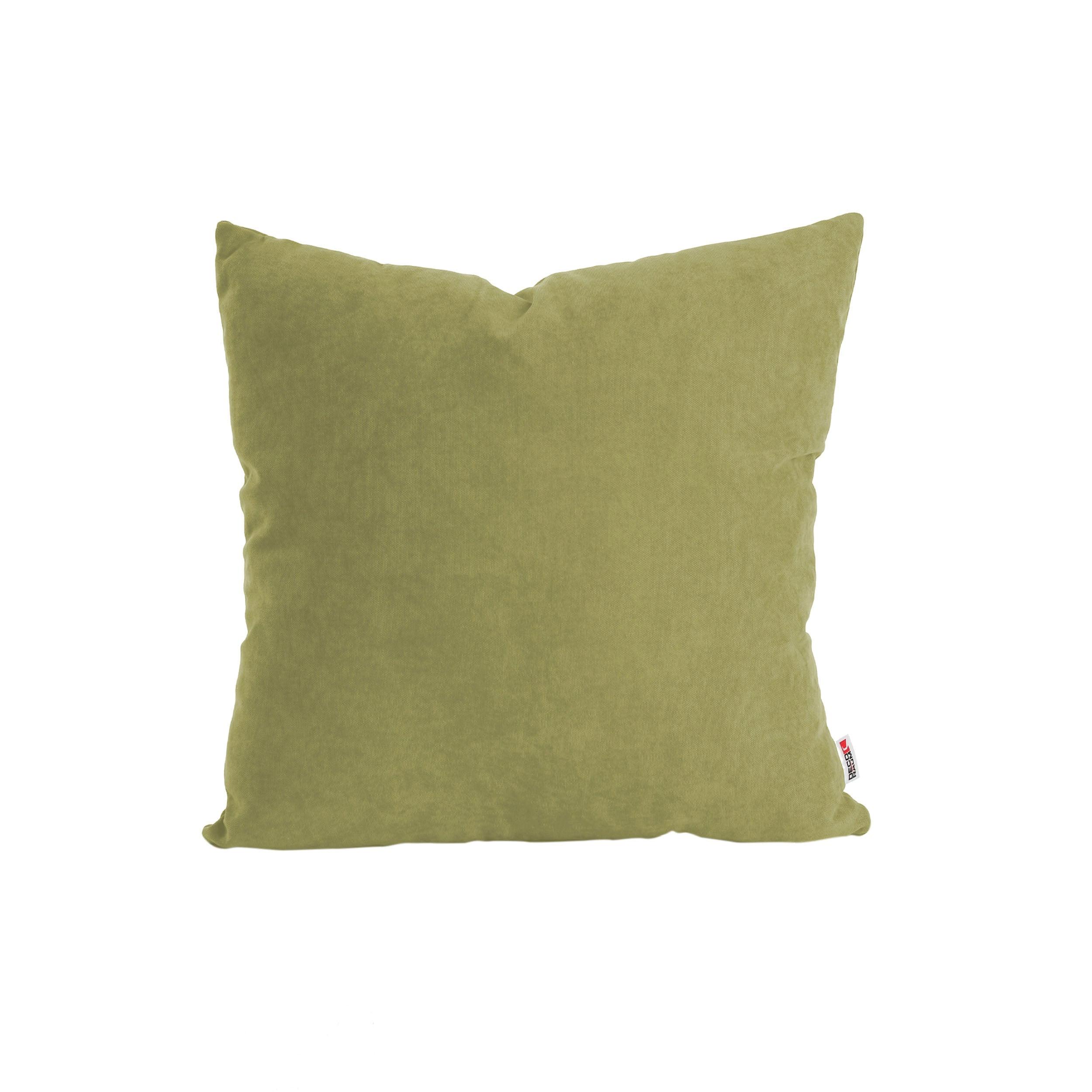 DEKOKISSEN Uni Grün 45x45 cm mit Füllung - Grün, Textil (45/45cm) - Deco-Raum