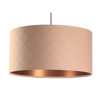 HÄNGELEUCHTE Kupfer 60/30 cm - Beige/Kupferfarben, Kunststoff (60/1.1/30cm) - ONZENO