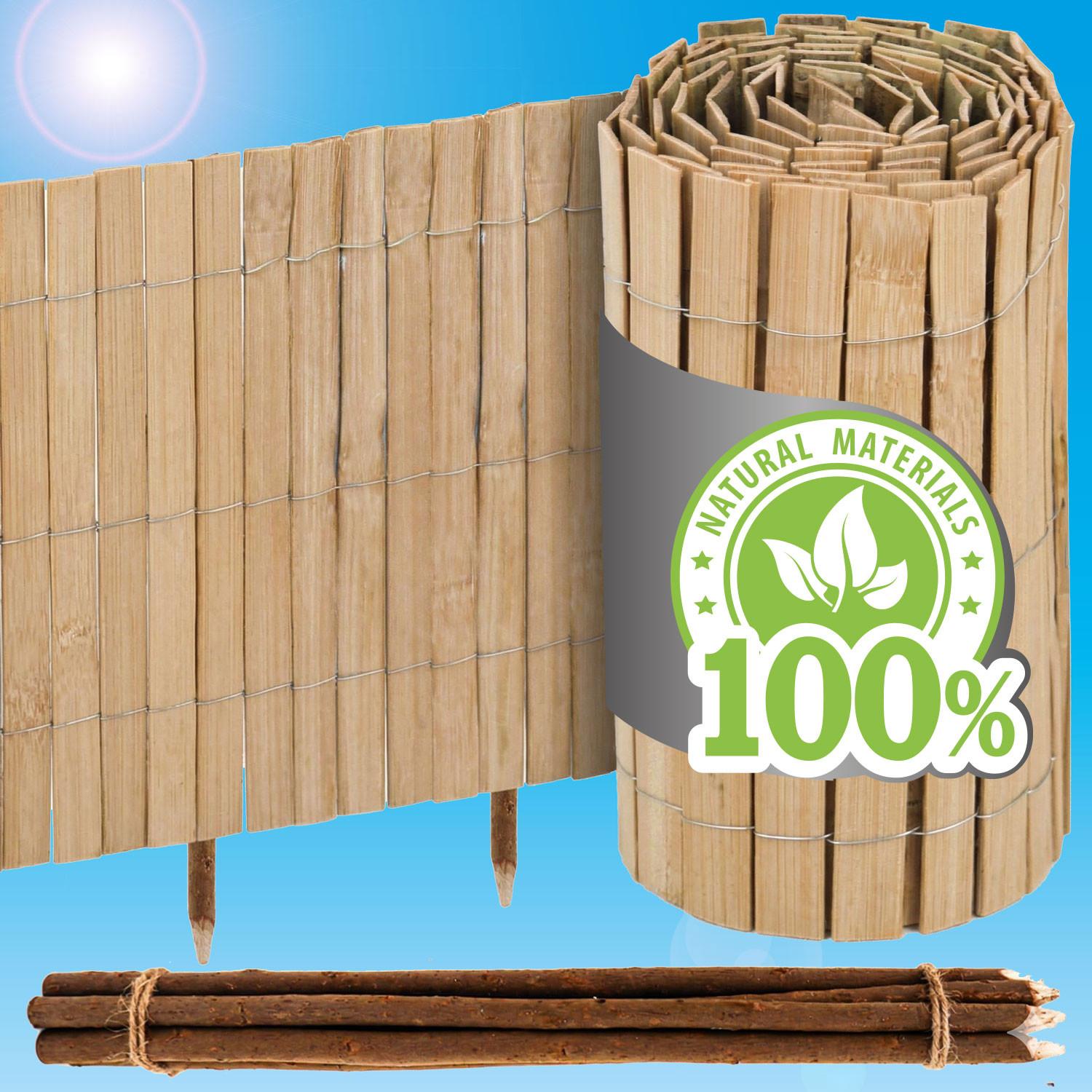 BEETEINFASSUNG Bambus, 40/300 cm, braun - Braun, Holz (0.9/40/300cm) - urfence