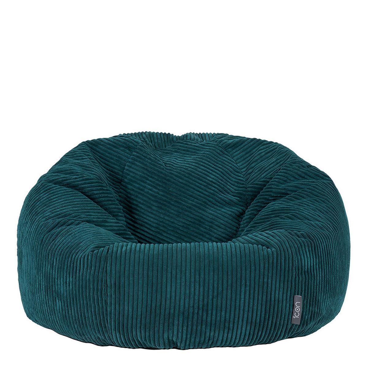 SITZSACK Klassisch Sessel aus Cord 2-tlg. - Dunkelgrün, Textil (85/50/85cm) - icon