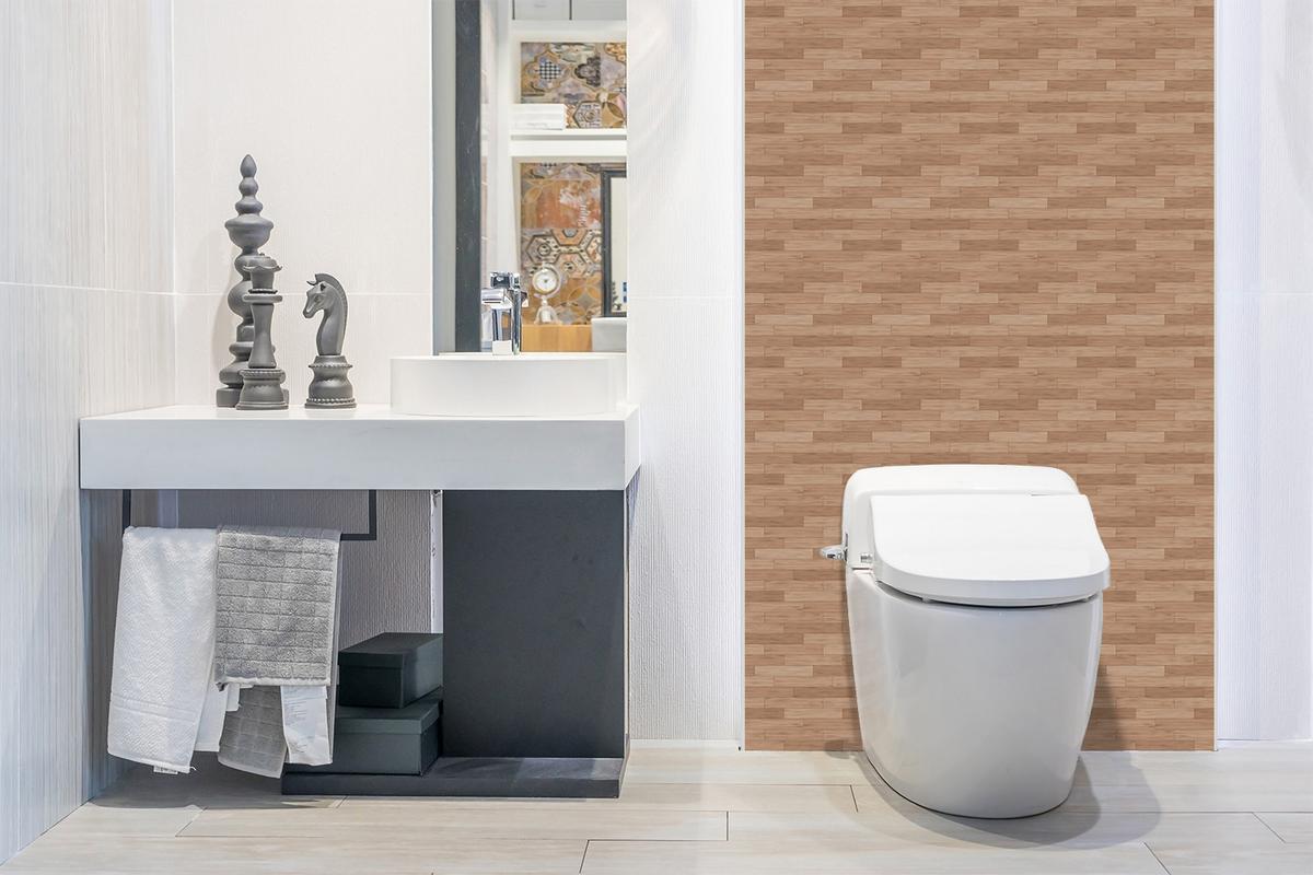 WANDPANEEL 100 x 50 cm Holzboden - Braun, Textil (100/1.6/50cm) - TULUP