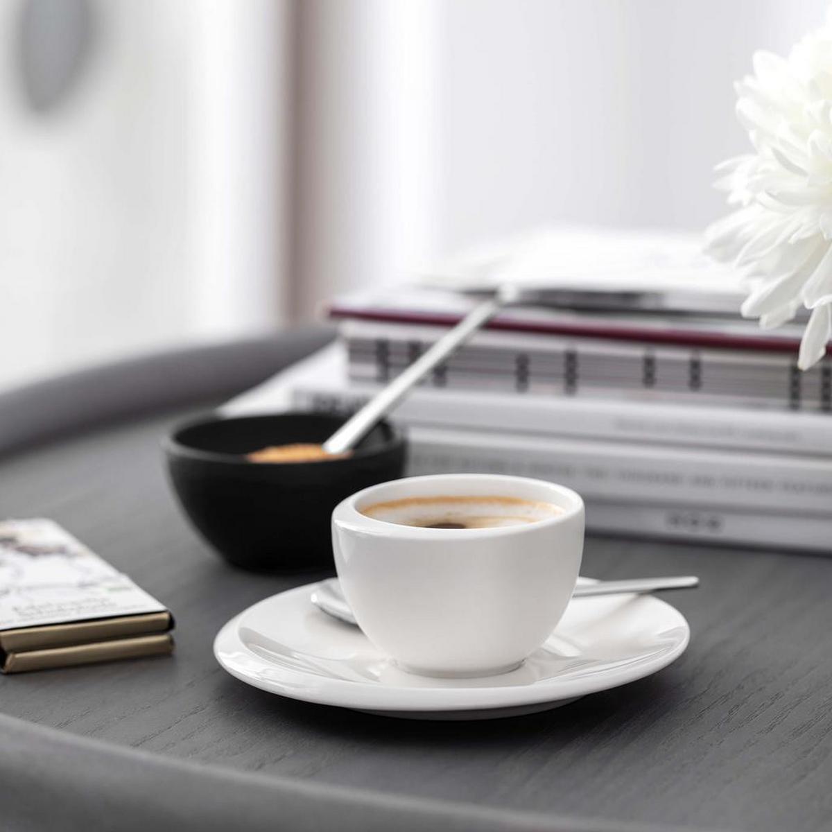 MOKKA- / ESPRESSOTASSEN NewMoon weiß 100 ml 6er Set - Weiß, Keramik (0.1L) - Villeroy & Boch