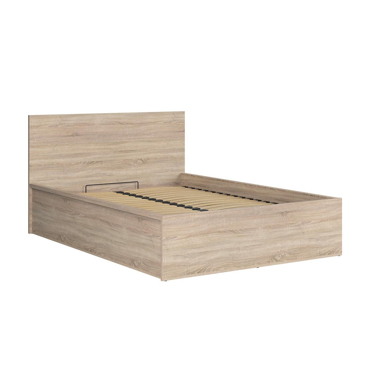 BOXBETT 140/200 Edwin Helles Holz - Braun, Holzwerkstoff (140/200cm) - Petits-meubles