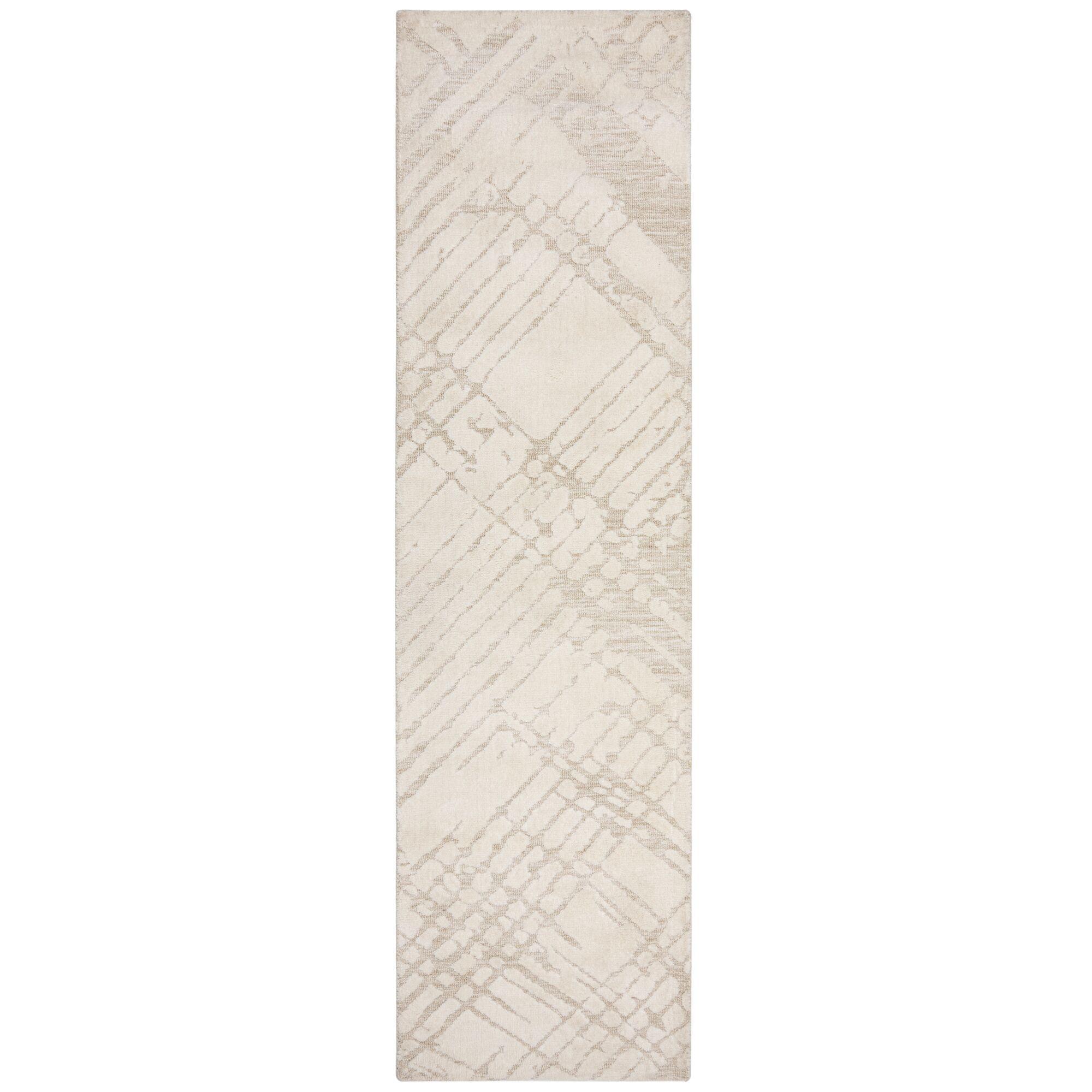TEPPICH ARLEN, abstrakt, Creme, 80 x 300 cm - Beige, Textil (300/80cm) - KADIMA DESIGN