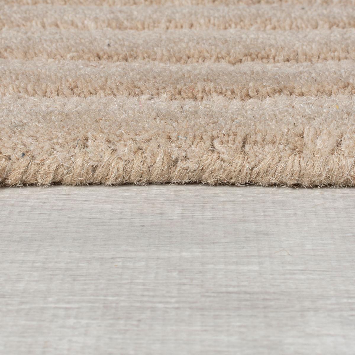 WOLLTEPPICH LEVEN, geometrisch, Natur, 200 x 290 cm - Beige, Textil (290/200cm) - KADIMA DESIGN