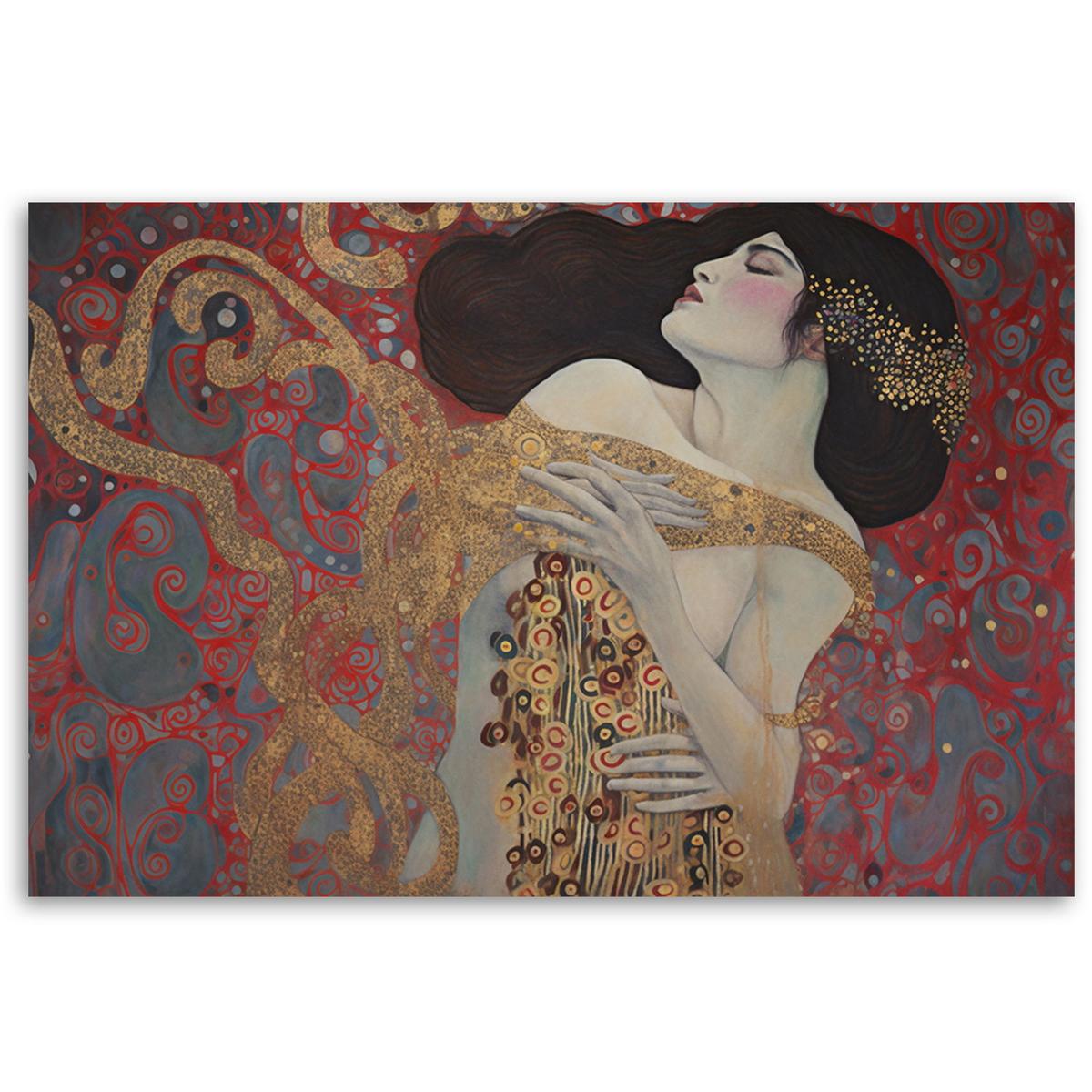 KUNSTDRUCK Gold 60/40 cm - Goldfarben, Textil (60/40cm) - KUNSTLOFT