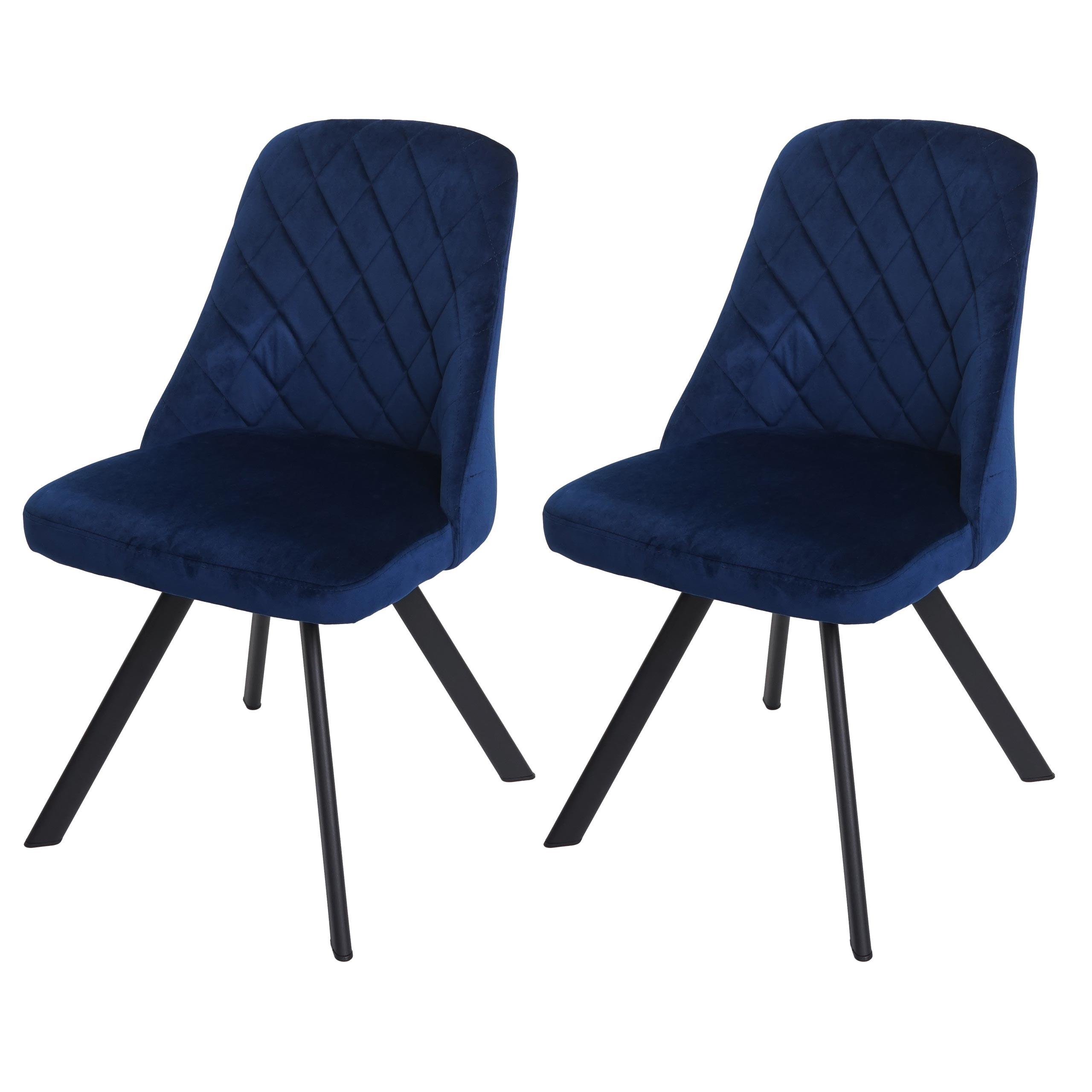 ESSZIMMERSTUHL Blau - Blau, Textil (48/84/51cm) - MCW