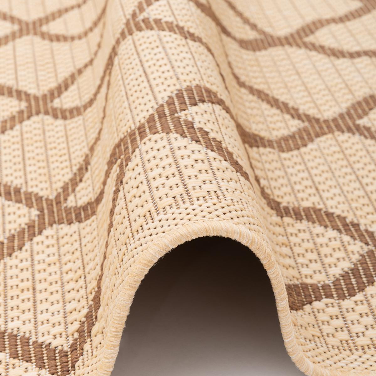 IN & OUTDOOR TEPPICH FLACHGEWEBE VALENCIA MODERN - Beige, Textil (120/170cm) - Pergamon