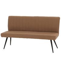SITZBANK Braun - Dunkelgrau/Braun, Textil (160/90/60cm) - MCW