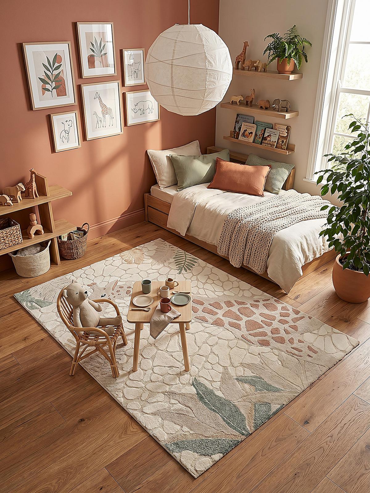 KINDERTEPPICH Kurzflor VELT Polypropylen Creme 120 x 120 cm - Beige, Textil (120/120cm) - KADIMA DESIGN