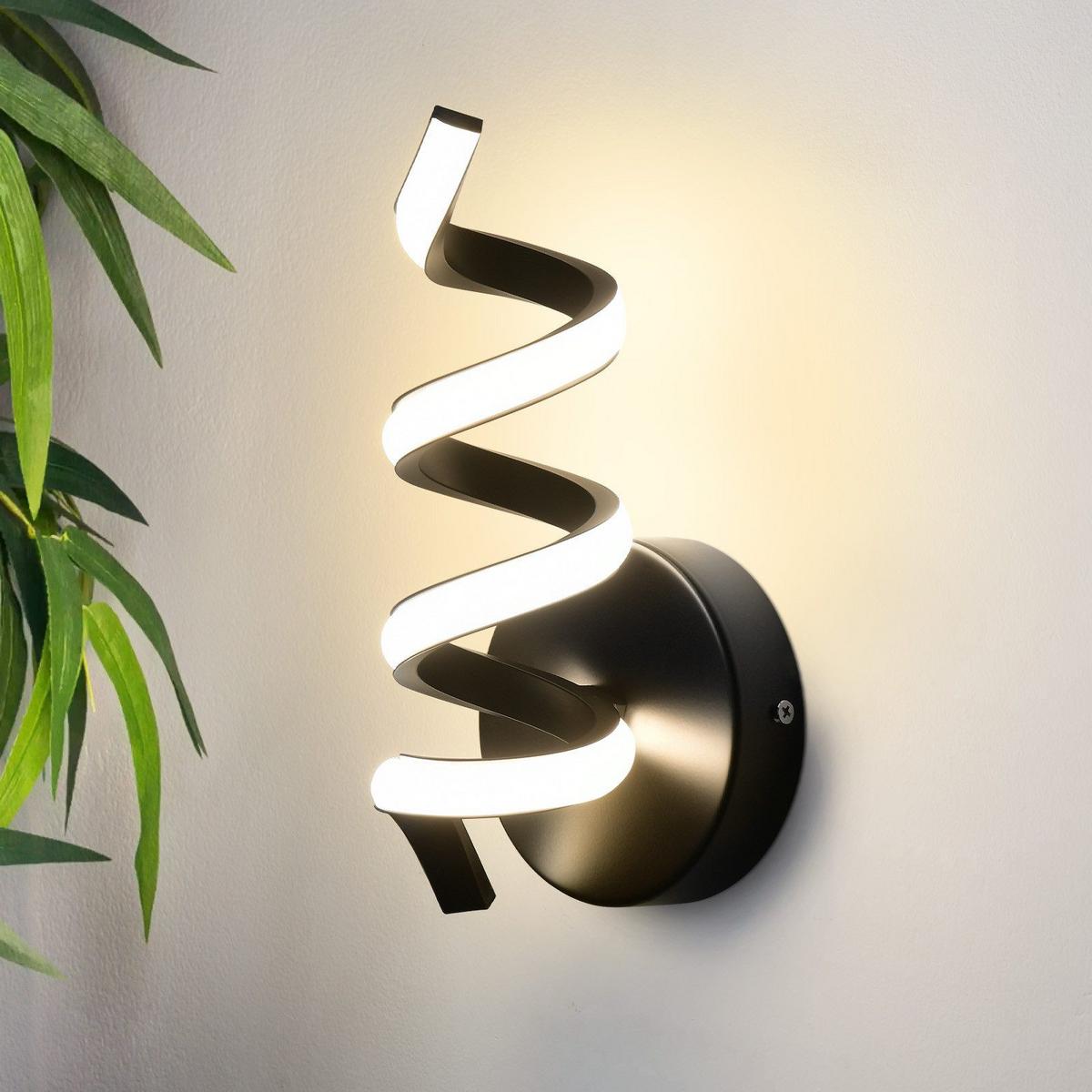 LED - WANDLEUCHTE Seethos 12.0/11.0/26.0 cm - Schwarz, Metall (12/11/26cm) - ZMH