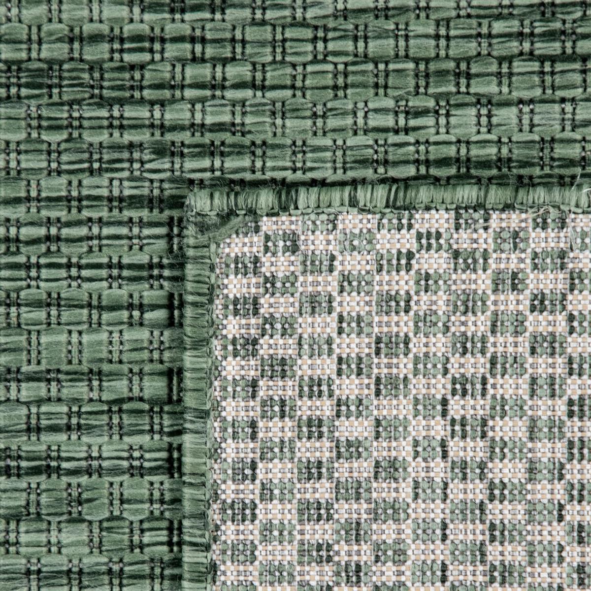 FLACHWEBTEPPICH, einfarbig, aus Polypropylen, Grün, 80 x 150 cm - Grün, Textil (150/80cm) - KADIMA DESIGN