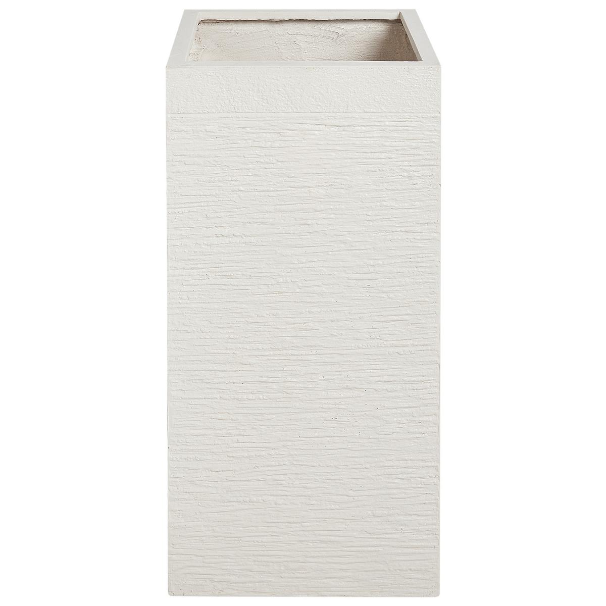BLUMENTOPF Beige Dion - Beige, Naturmaterialien (77cm) - Beliani