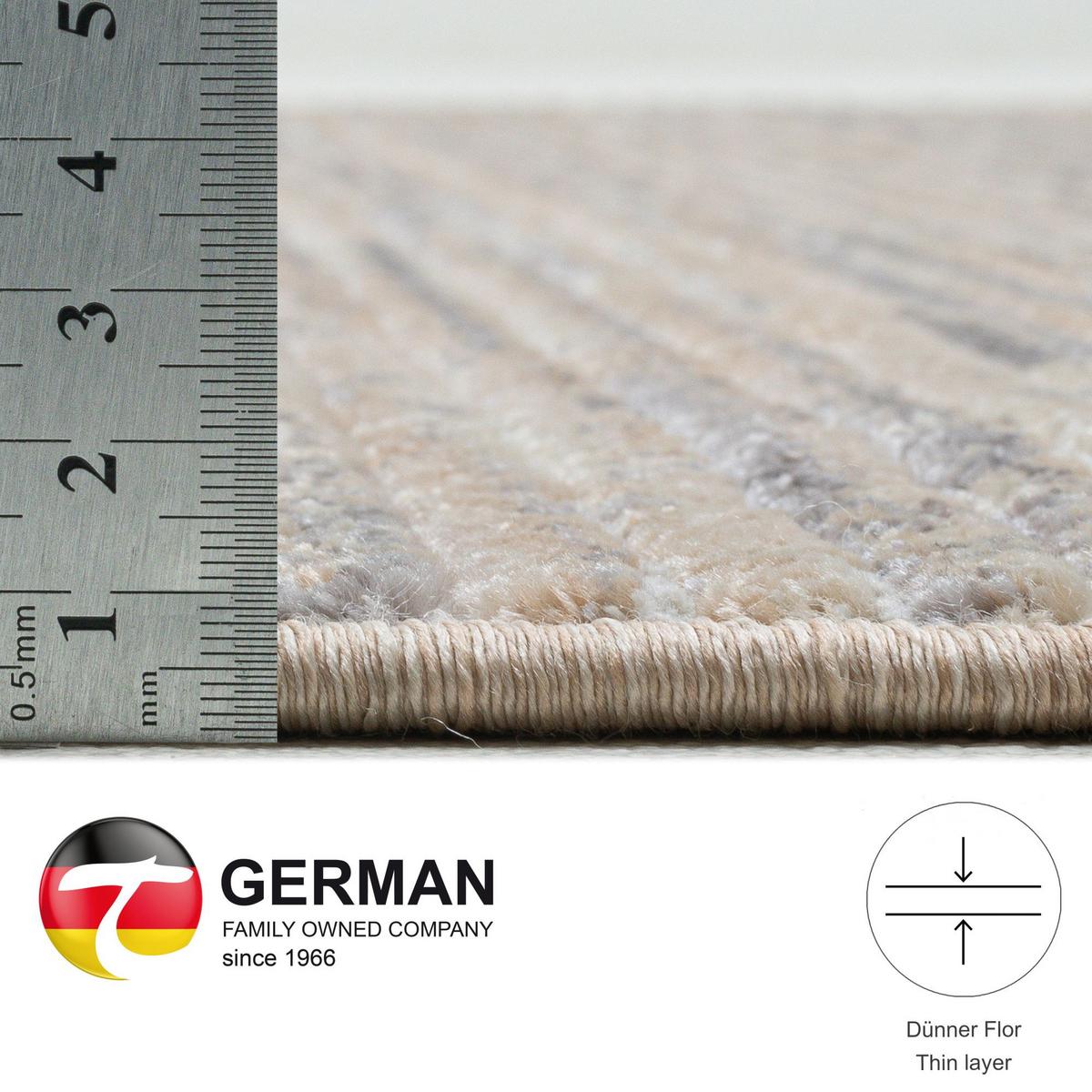 FLACHWEBETEPPICH Corduletta 80x150 cm - Beige, Textil (80/150cm) - Gino Falcone