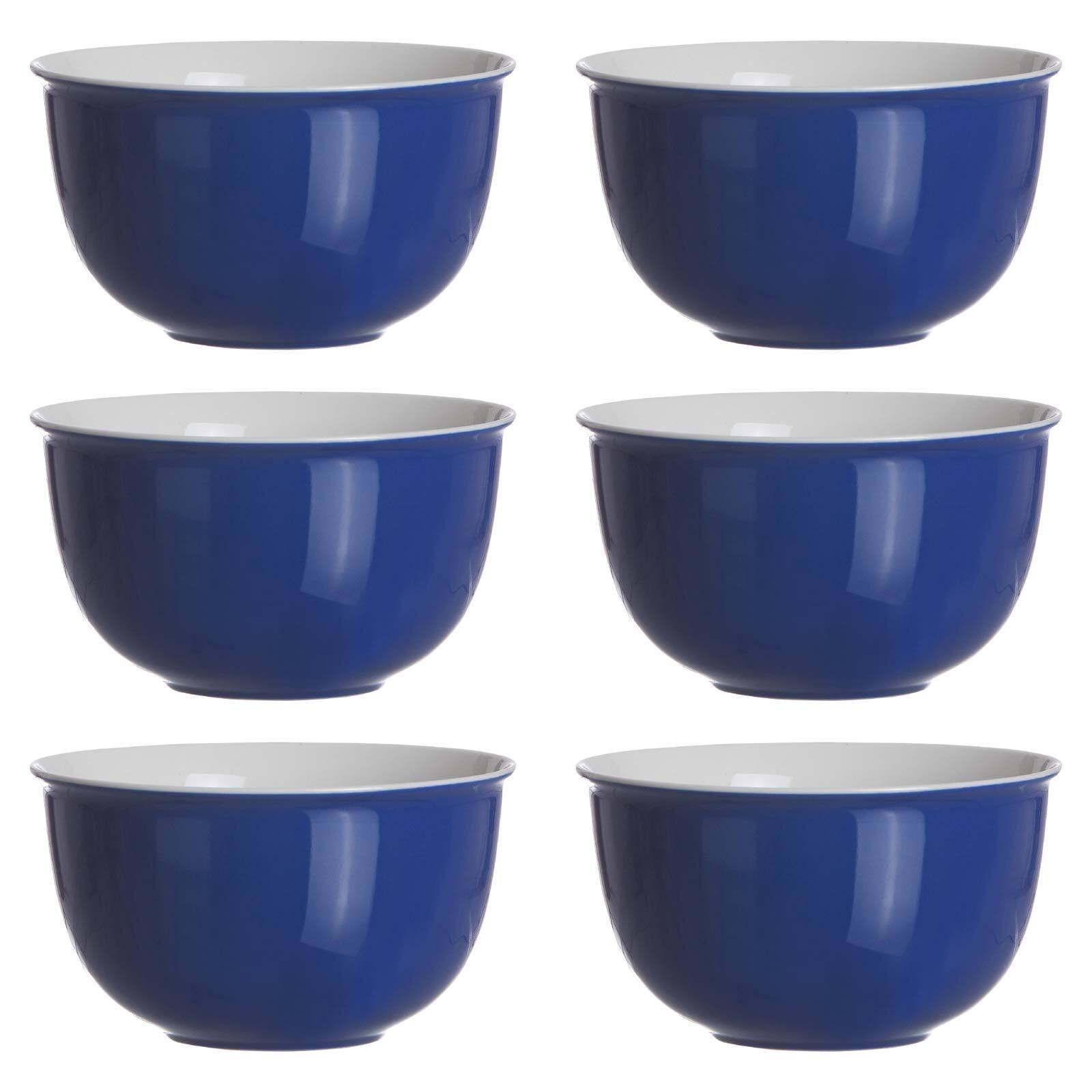 MÜSLISCHALEN Doppio Indigo Blau ø 14 cm 6er Set - Blau, Keramik (14cm) - Ritzenhoff Breker