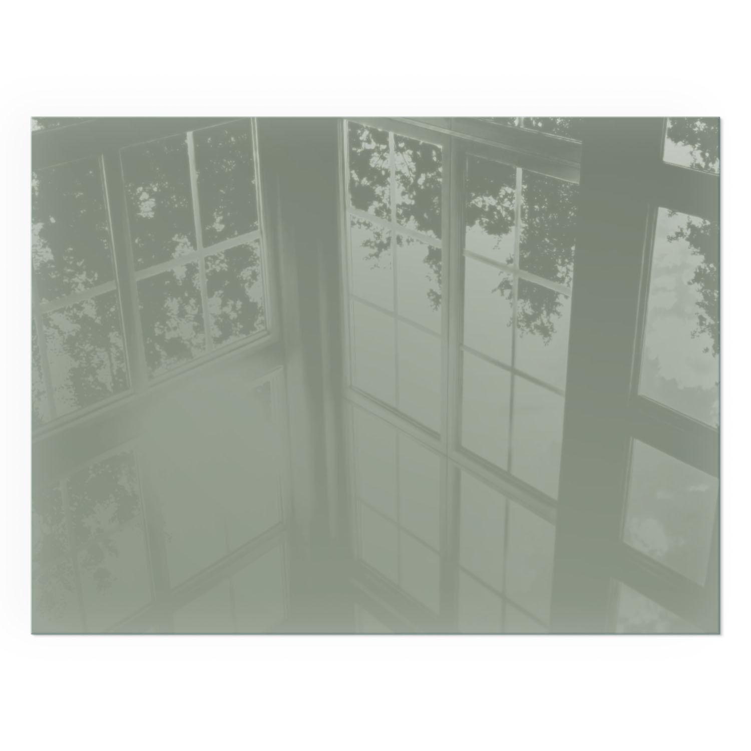 GLASPLATTE für Kamin 80x60 cm - Grün, Glas (80/60/0.4cm) - TULUP