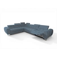 ECKSOFA Bastien Relax - Türkis, Holzwerkstoff/Textil (260/330cm) - Fun Möbel
