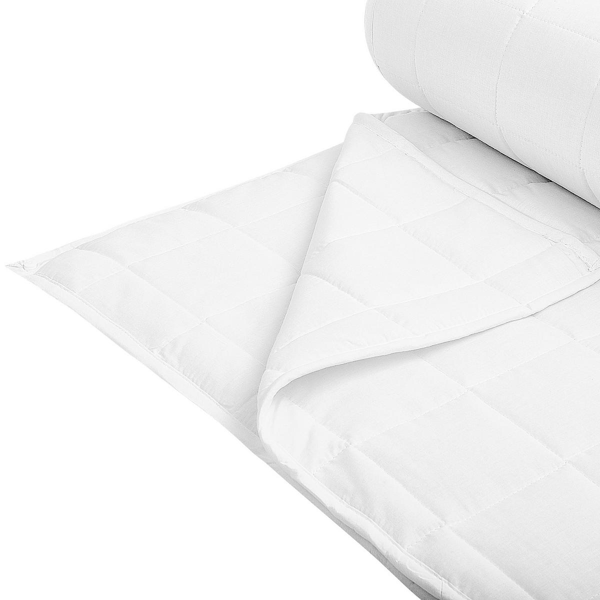 ZWEILAGIGE Bettdecke Polyester 4-Jahreszeiten 200/220 cm Korab - Weiß, Textil (200/220cm) - Beliani