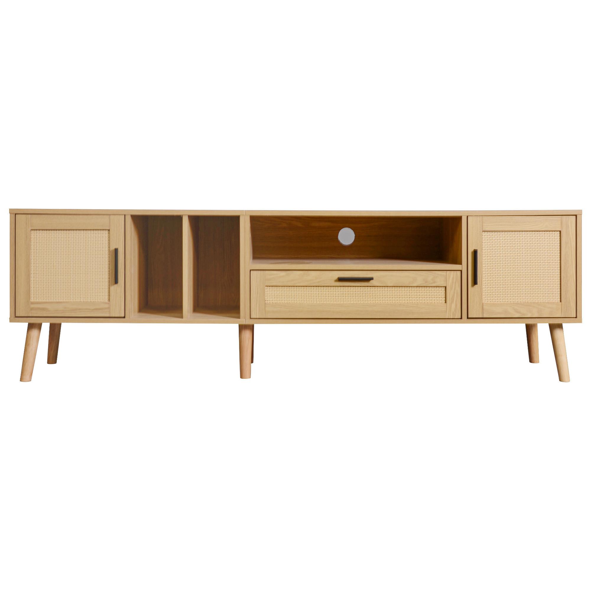 TV-MÖBEL Holzfarben 180/40/54cm - Braun, Holzwerkstoff/Metall (40/54/180cm) - Urban Meuble