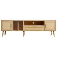 TV-MÖBEL Holzfarben 180/40/54cm - Braun, Holzwerkstoff/Metall (40/54/180cm) - Urban Meuble