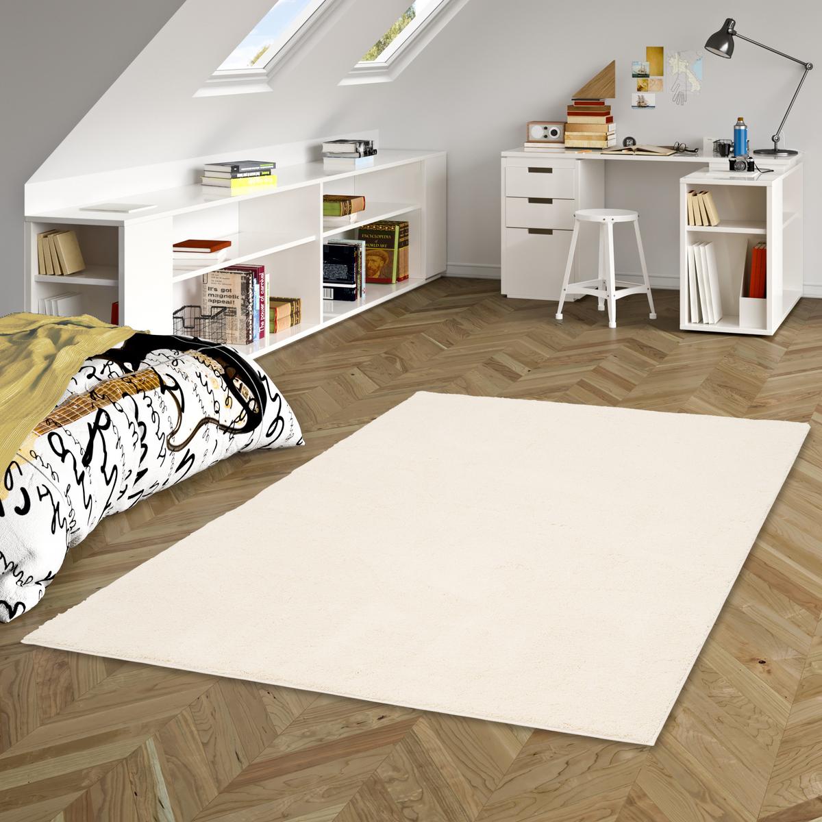 KINDERTEPPICH SUPER SOFT HOCHFLOR SILKY KIDS - Creme, Textil (80/150cm) - Pergamon