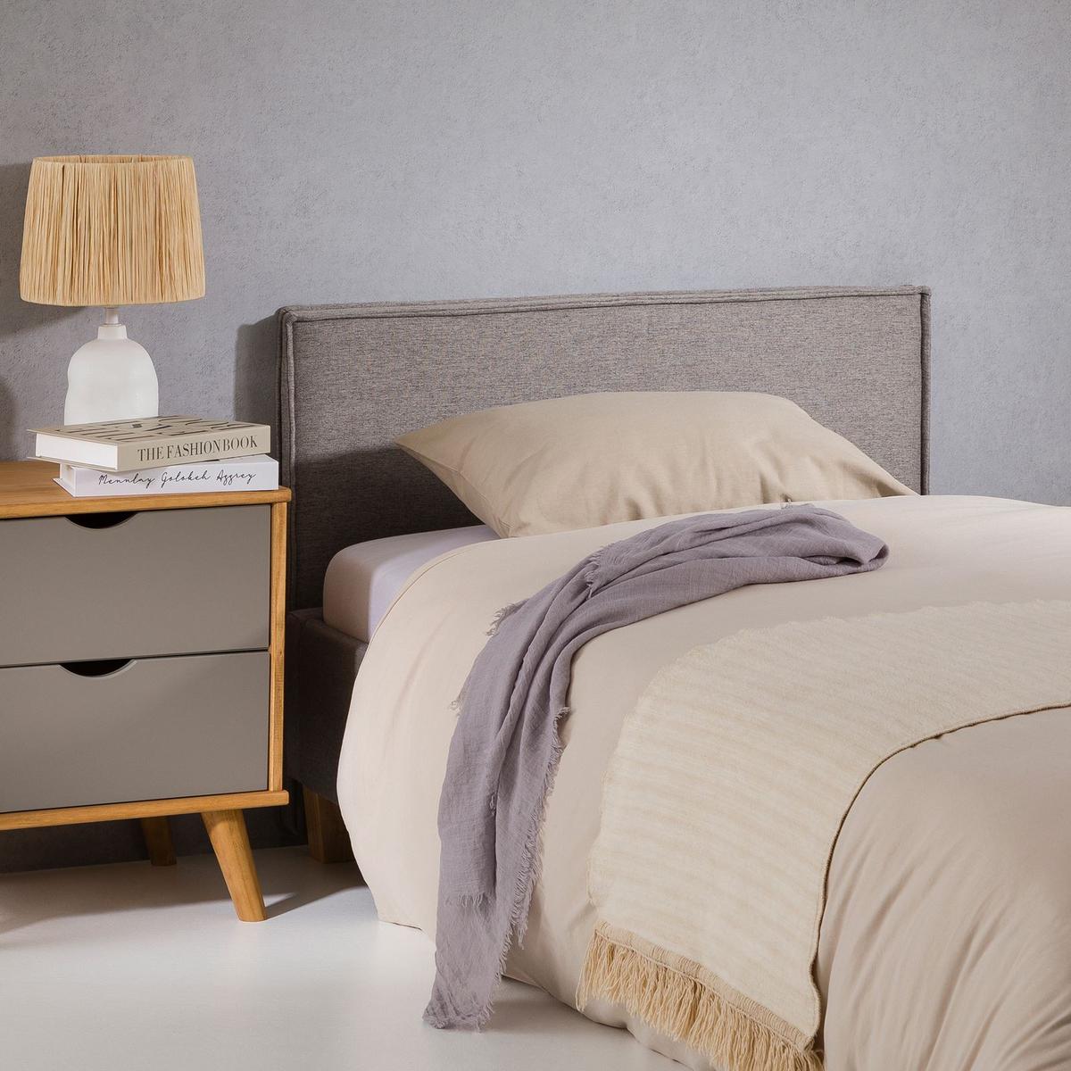 KOPFTEIL ANISA 90x190 cm grau - Grau, Textil (91/69/6cm) - IDIMEX
