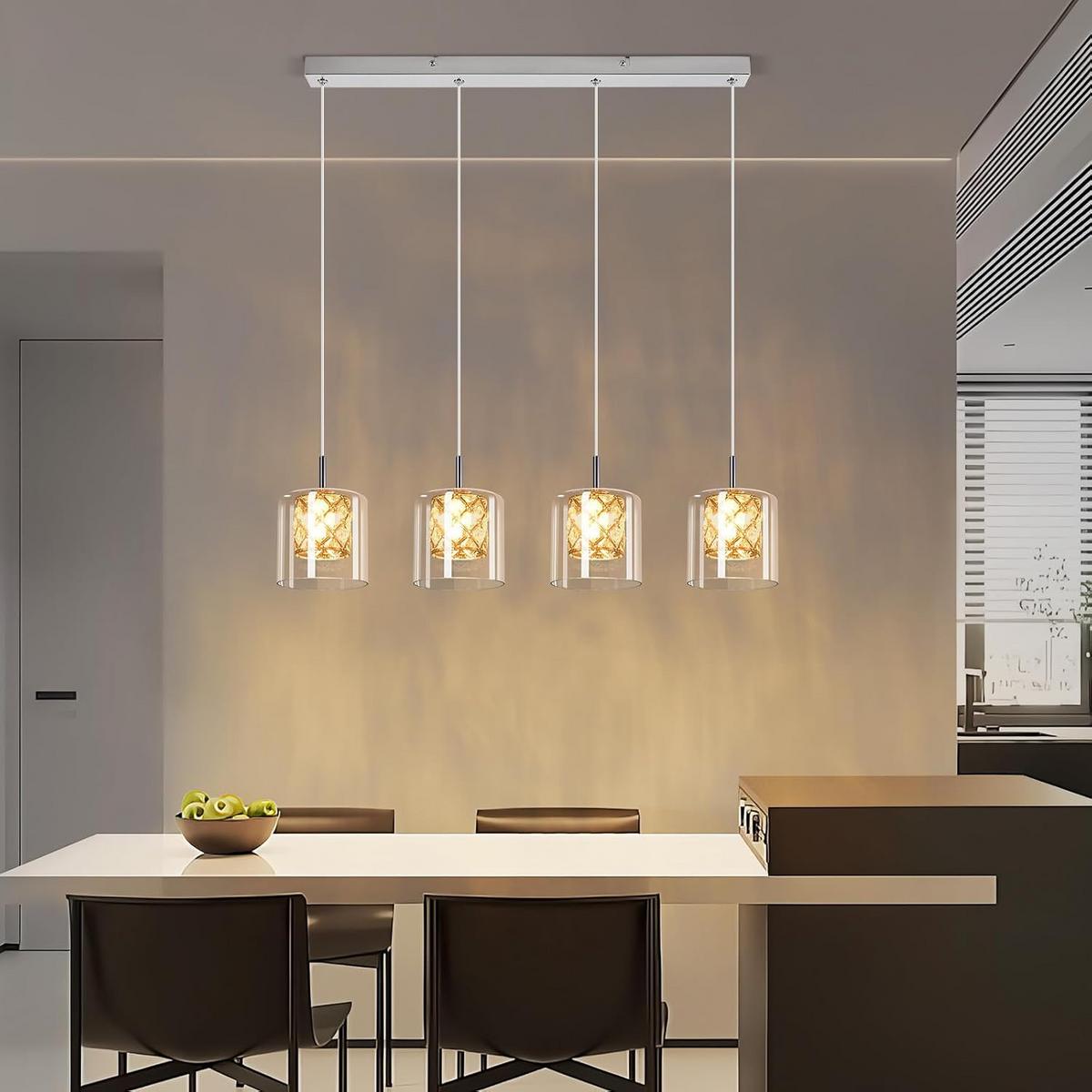 KRONLEUCHTER Helligold 66.0/140.0/66.0 cm - Transparent, Glas (66/140/66cm) - ZMH