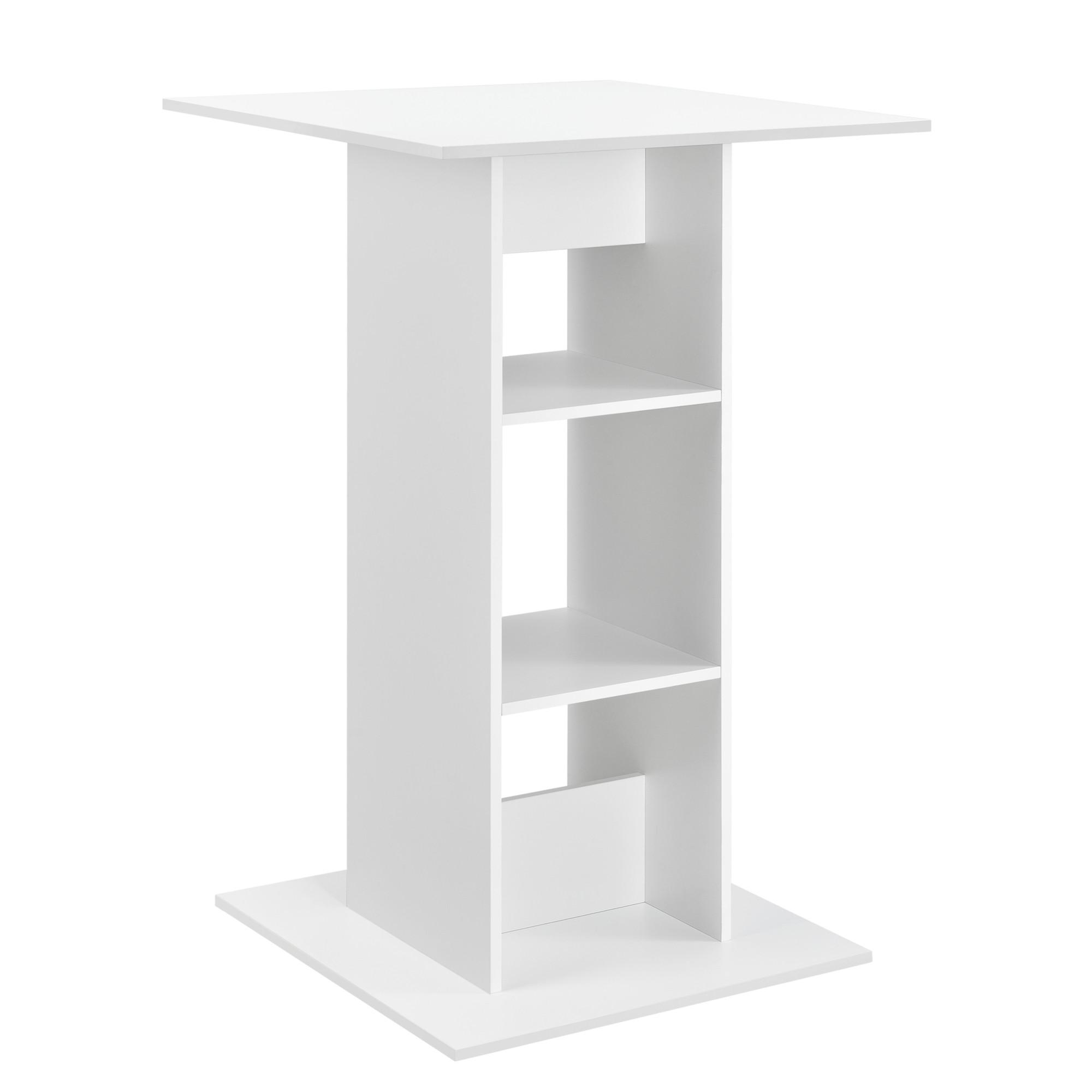 BARTISCH Visby - Weiß, Holzwerkstoff (70/70/110cm) - [en.casa]