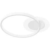 DECKENLEUCHTE Metall Acryl Weiß - Weiß, Metall (50/40/7.4cm) - HOMCOM