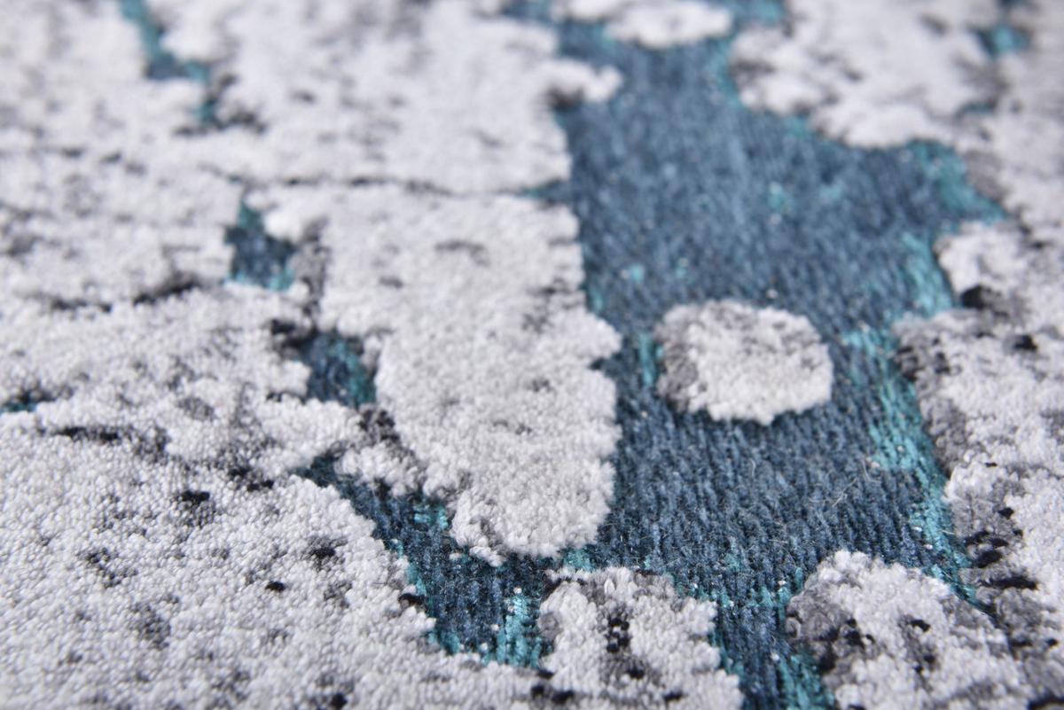 FLACHWEBETEPPICH Orelia 75x150 cm - Türkis, Textil (75/150cm) - Gino Falcone