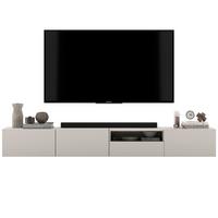 TV-LOWBOARD 2-er Set Enjoy Kaschmir Matt Schublade 120 cm - Kaschmir, Holzwerkstoff (240/30/35cm) - Meble Lindner