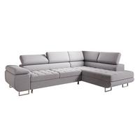 ECKSOFA Eden 4 Sitzplätze Grau - Grau, Holzwerkstoff (271/201cm) - Petits-meubles