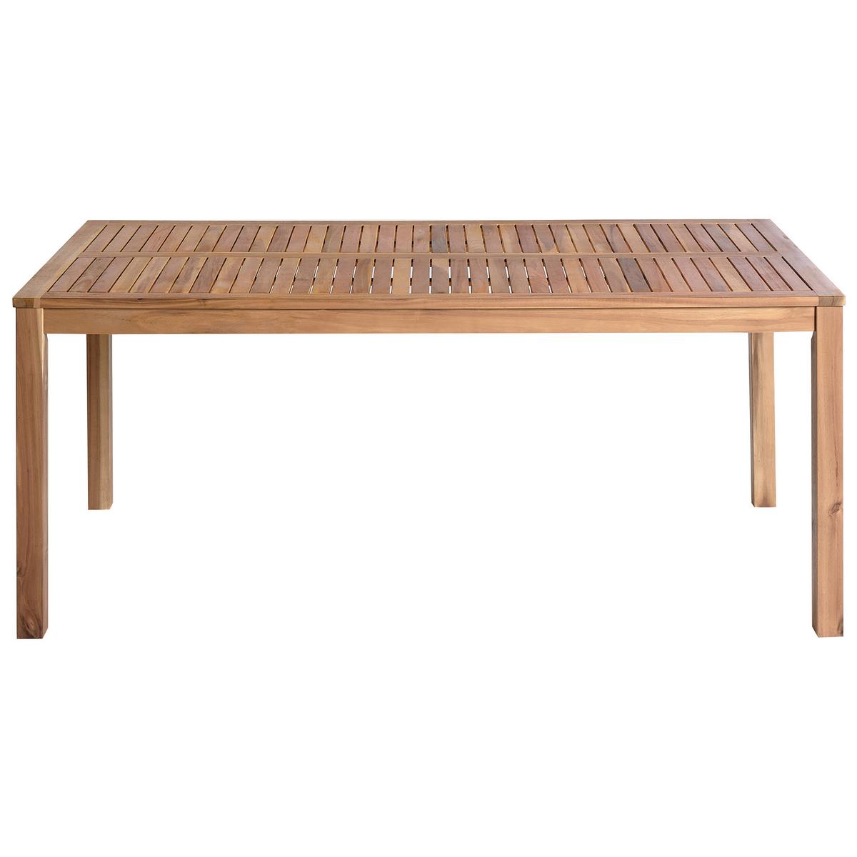 ESSTISCH Heller Holzfarbton Ombriano - Hellbraun, Holz (180/90/75cm) - Beliani