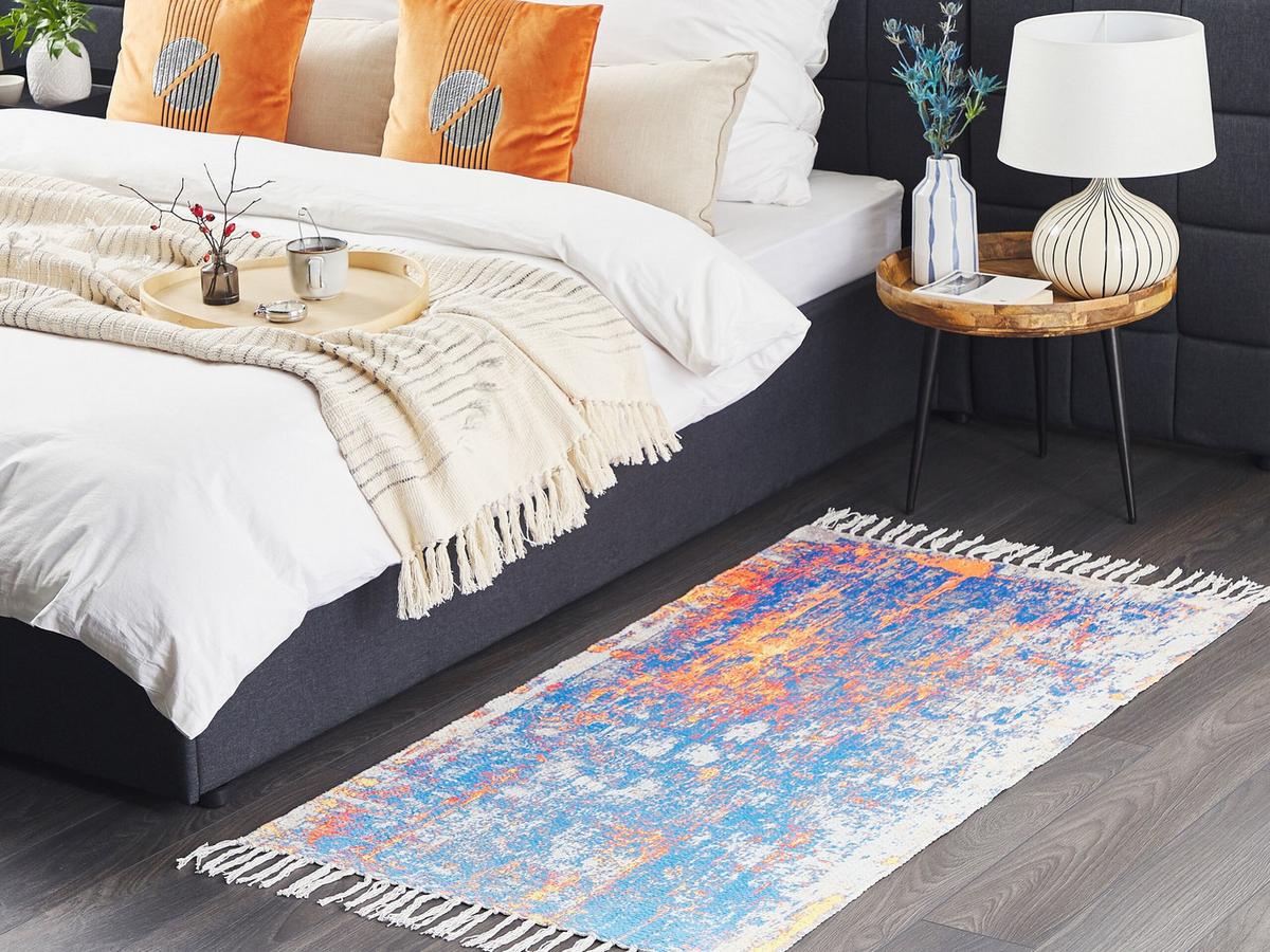 KURZFLOR-TEPPICH Acarlar 150/80 cm - Multicolor, Kunststoff (80/150cm) - Beliani