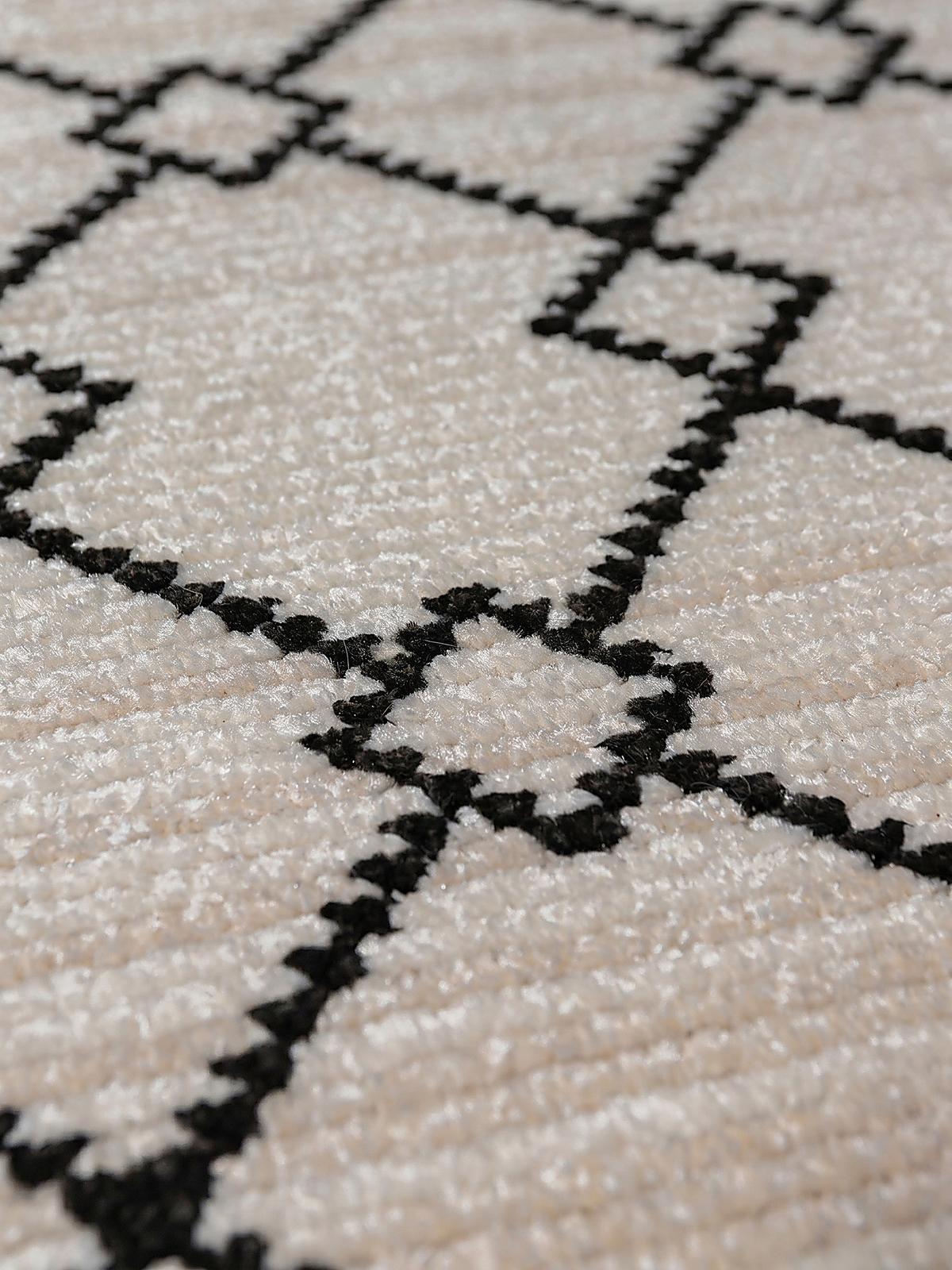 KURZFLORTEPPICH PERRAN, im Berber-Stil, Weiß, 80 x 230 cm - Weiß, Textil (230/80cm) - KADIMA DESIGN