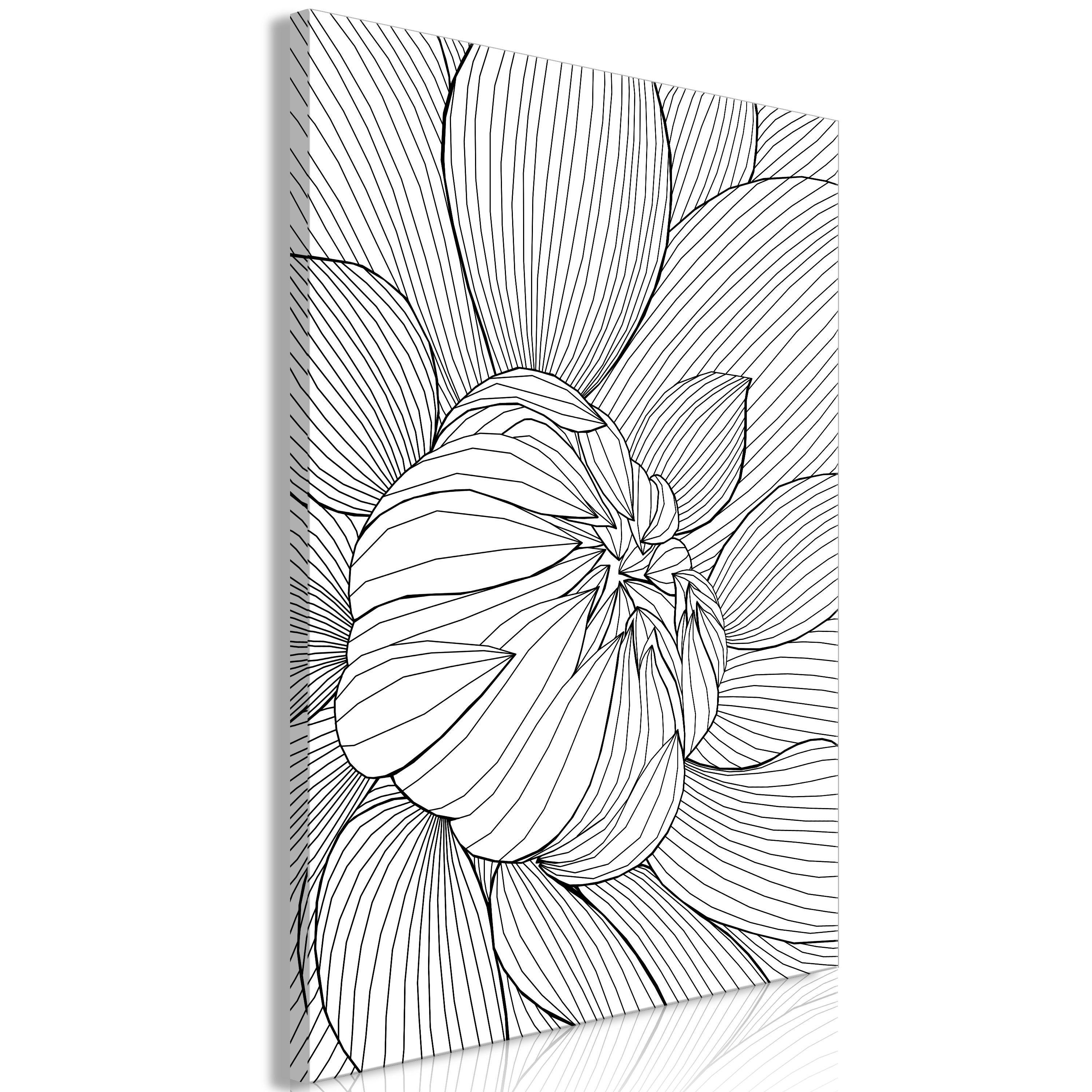 KUNSTDRUCK Schwarz-Weiß 40/60 cm - Schwarz, Textil (40/60cm) - KUNSTLOFT