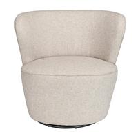 DREHBARER Sessel aus Leinenstoff Barnabé - Beige, Textil (74/72/78cm) - Signature