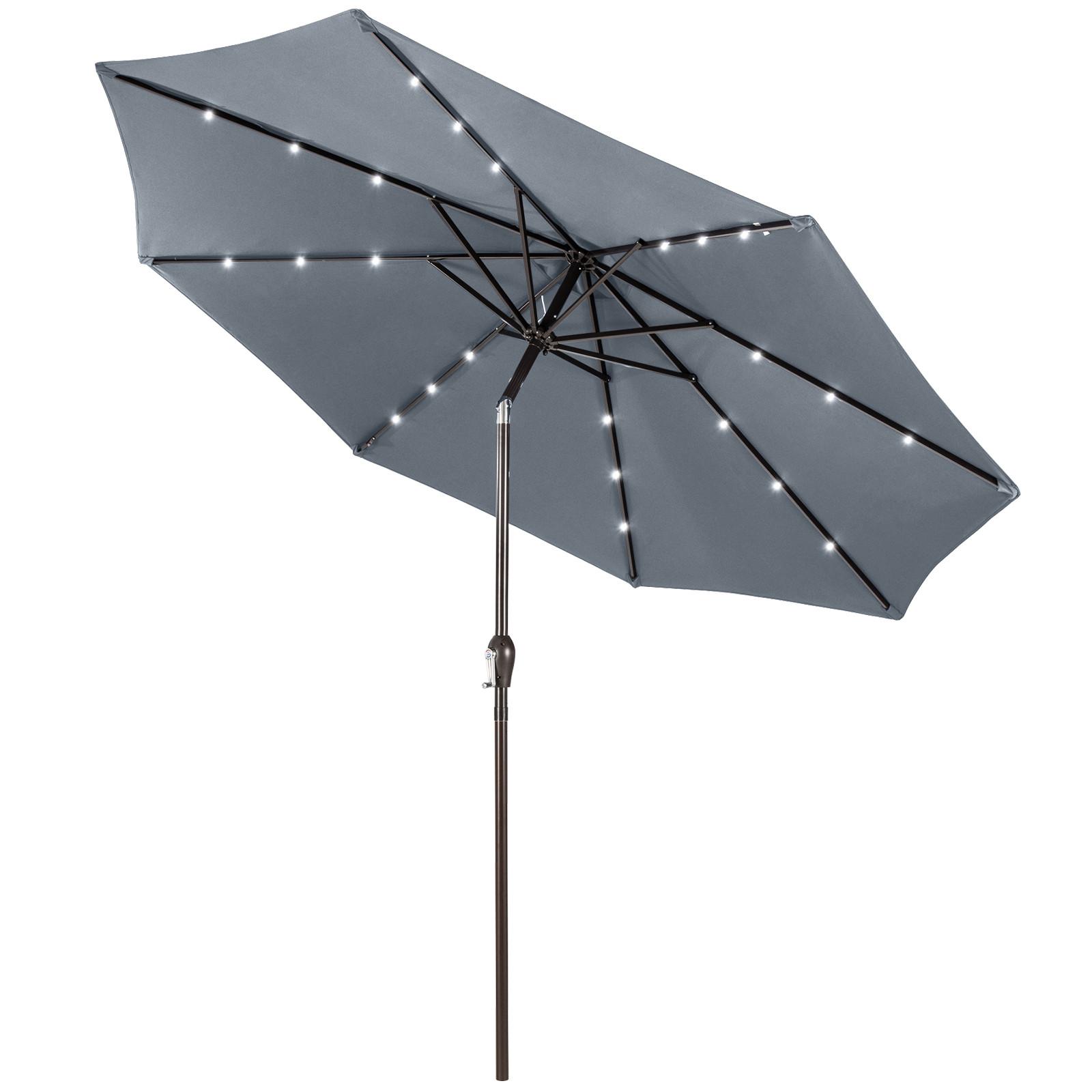 PATIO-SCHIRM Grau - Grau, Kunststoff (300/300cm) - COSTWAY