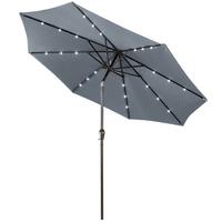 PATIO-SCHIRM Grau - Grau, Kunststoff (300/300cm) - COSTWAY
