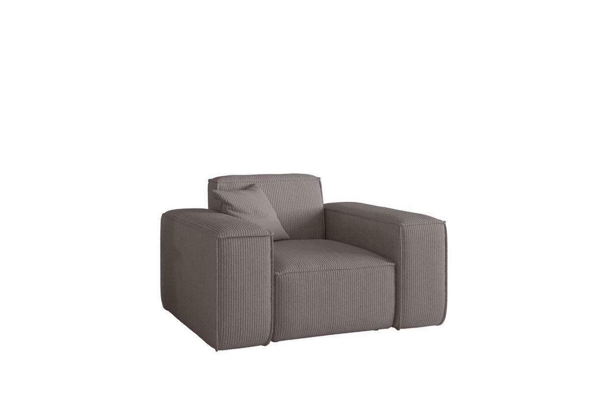 SESSEL Celes Premium Stoff Scala - Taupe, Holzwerkstoff/Textil (121/73/88cm) - Fun Möbel