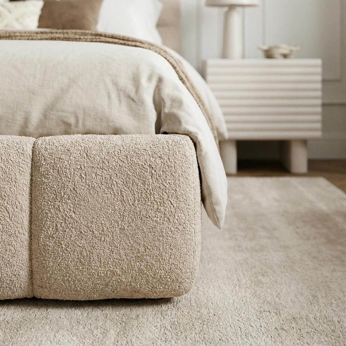 POLSTERBETT CLOUDY 180X200 CM - Beige, Textil (180/200cm) - IDIMEX