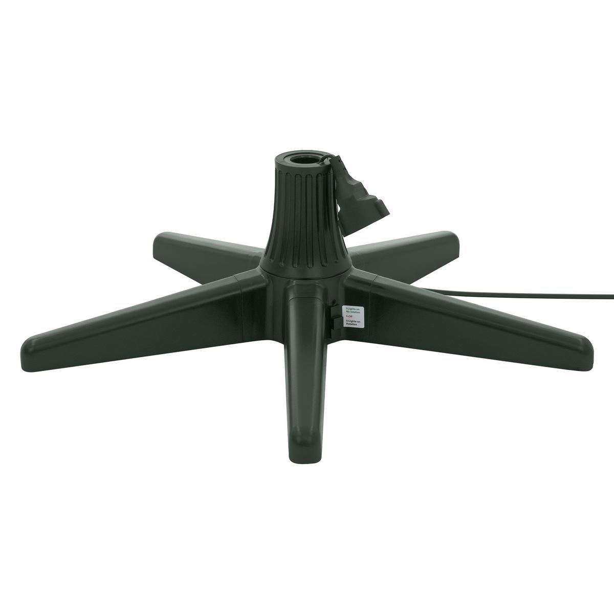 WEIHNACHTSBAUMSTÄNDER drehbar für Bäume bis 240 cm Höhe Elektrischer Christbaumständer Grün 65 cm - Grün, Kunststoff (65/21/65cm) - ECD-Germany