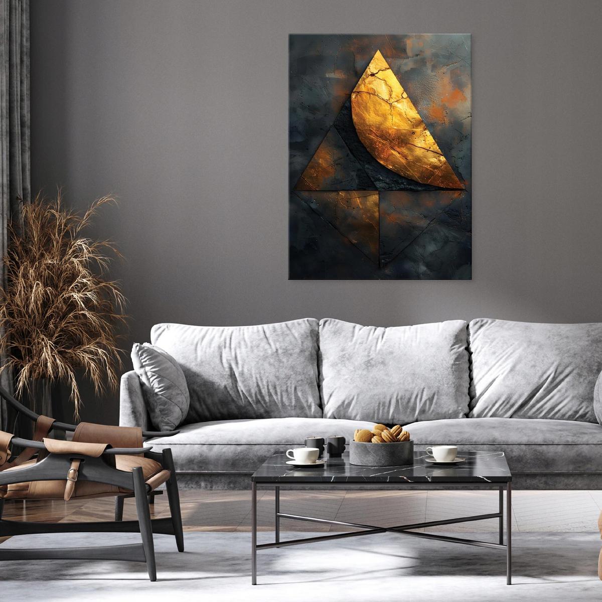 BILDER auf Leinwand Abstrakt Loft 120x80 - Multicolor, Holzwerkstoff (80/120cm) - Wallarena
