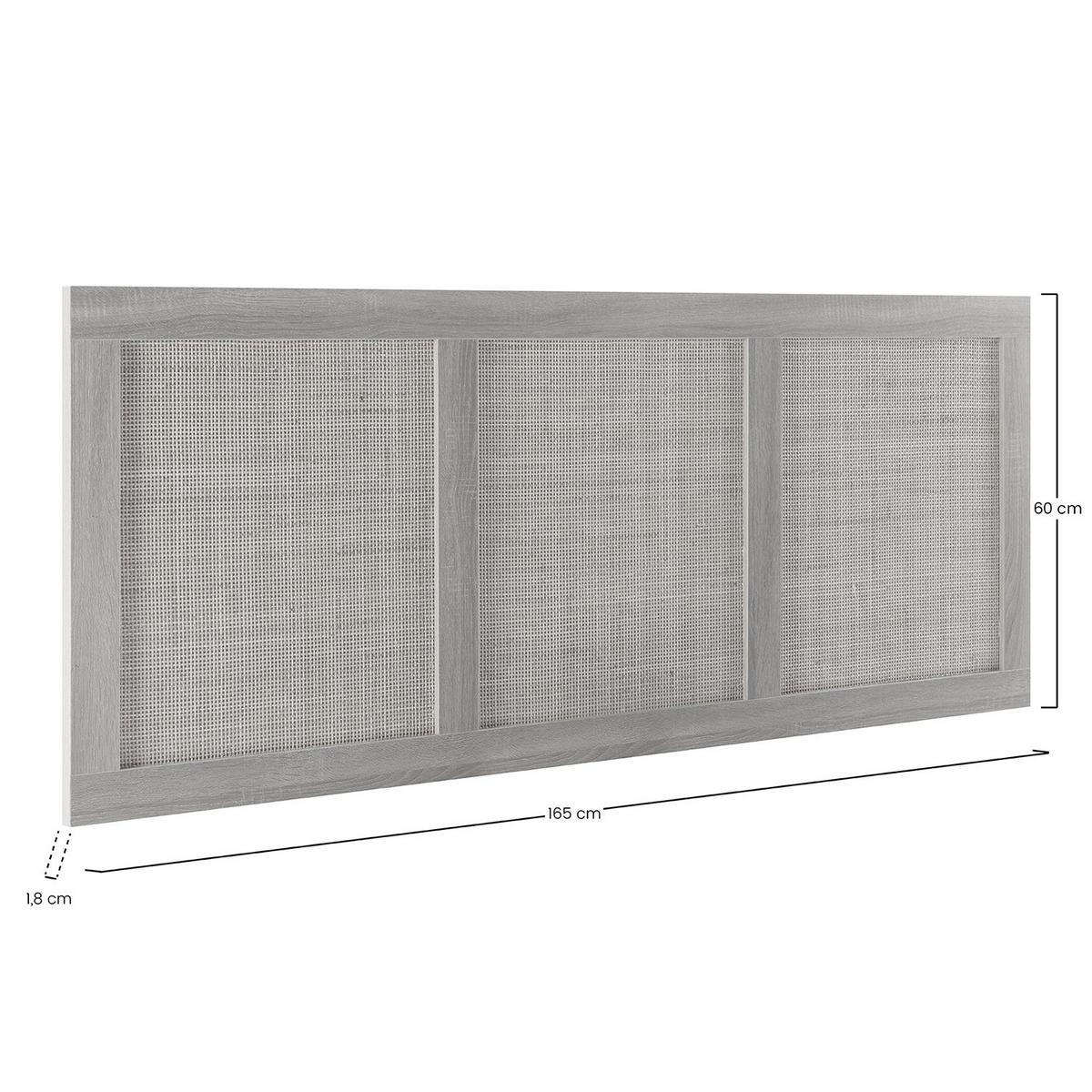 KOPFTEIL Musa 165 x 60 cm Eichenfarbe - Honigeiche, Holzwerkstoff (1.8/165/165cm) - VS Venta-stock