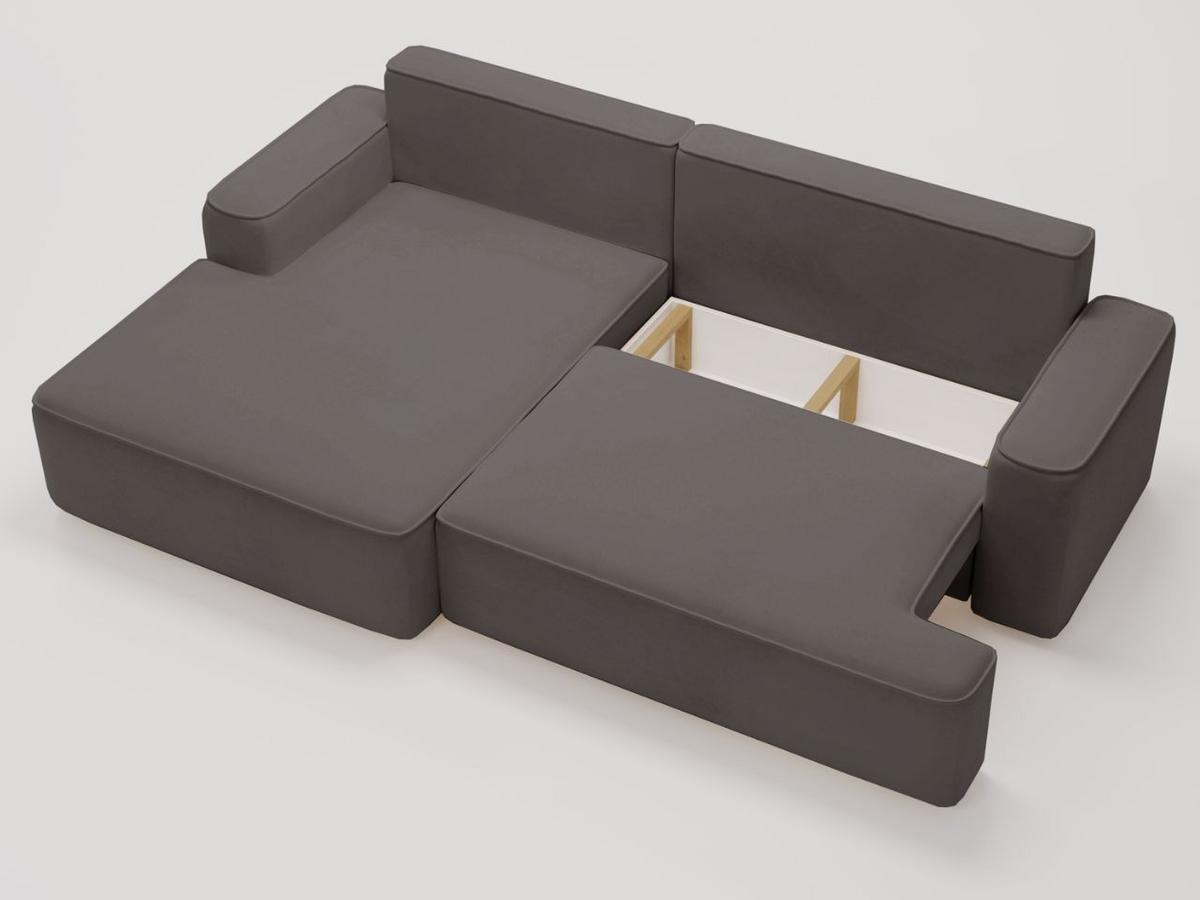 ECKSOFA California Dunkelgrau Links - Dunkelgrau, Holz/Textil (165/270cm) - Graingold