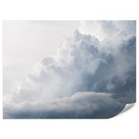FOTOTAPETE für Schlafzimmer Regenschwül Himmel Wolken Sturm 400x280 - Weiß, Papier (400/280cm) - Muralo