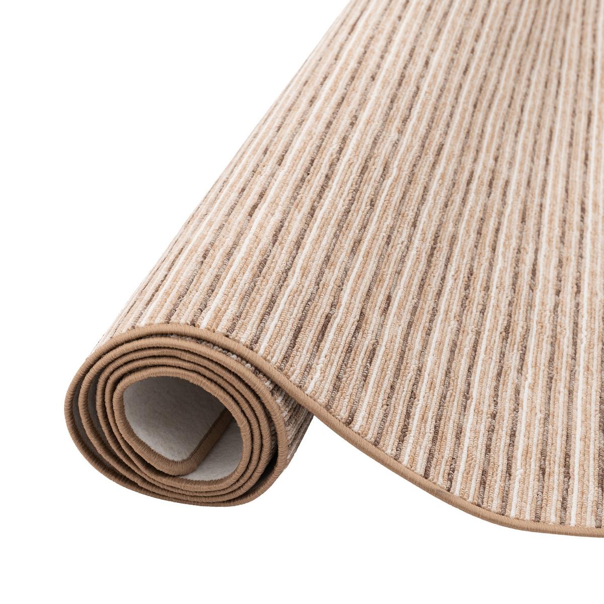 STREIFENBERBER TEPPICH MARTA - Beige, Textil (80/320cm) - Snapstyle