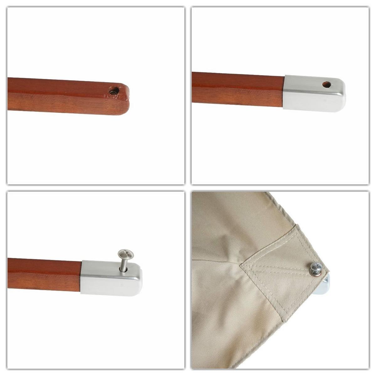 ERSATZ-BEZUG FÜR SCHIRM RUND Cremeweiß - Weiß, Textil (400/400cm) - MCW