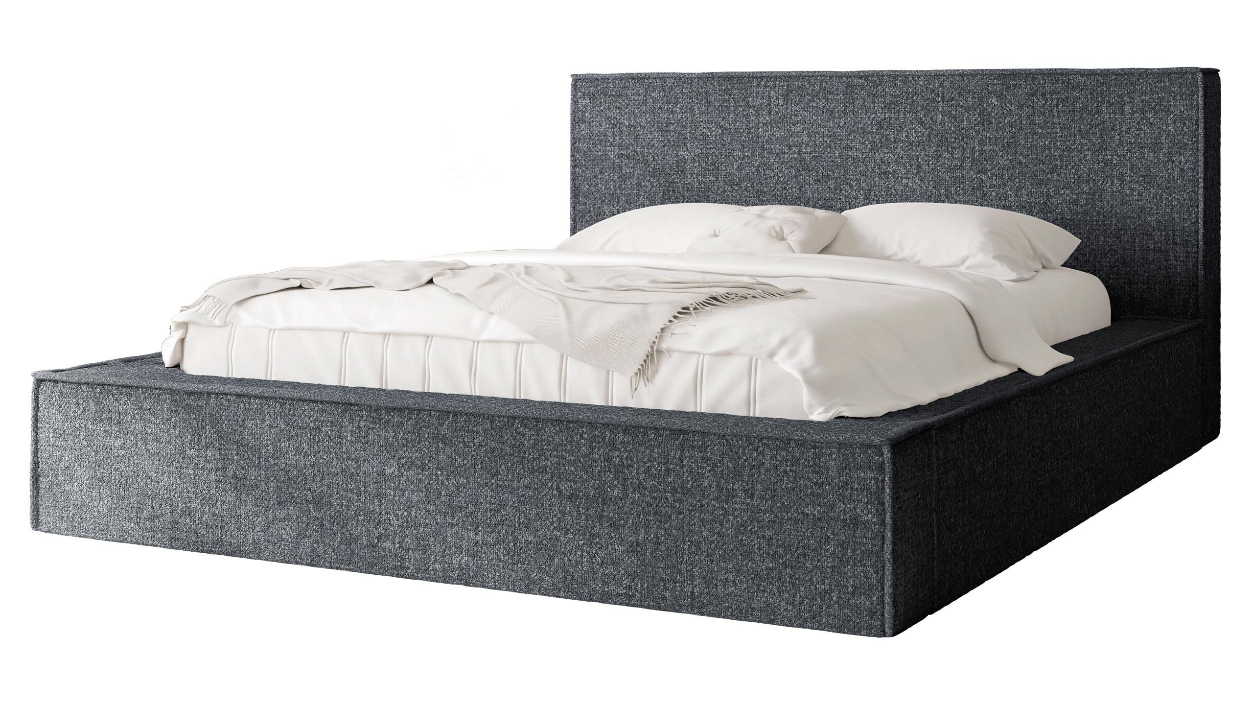 POLSTERBETT Glexi - Grau, Holz/Textil (160/200cm) - MIRJAN24